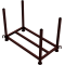 Stackable pallet | for base plates | painted